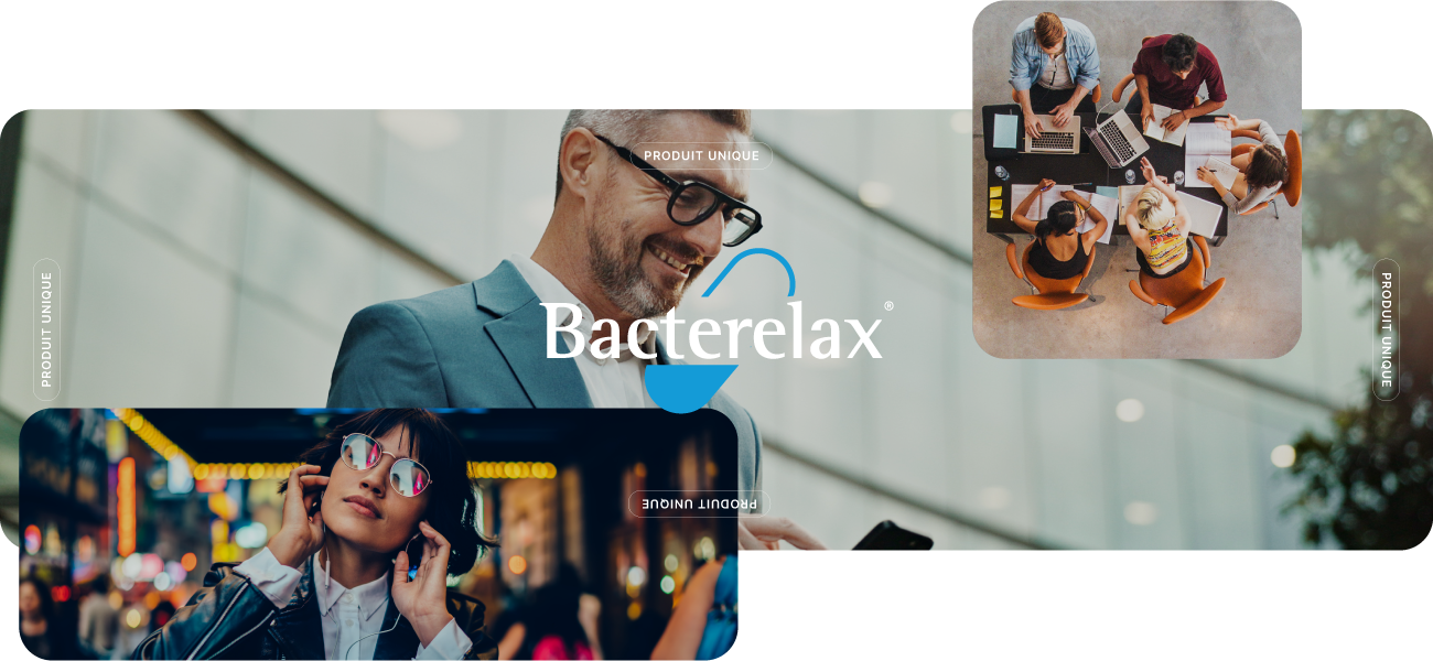 Personnes détendues et déstressées grâce à Bacterelax®
